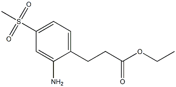 ethyl 3-(2-amino-4-(methylsulfonyl)phenyl)propanoate
