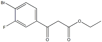 ethyl 3-(4-bromo-3-fluorophenyl)-3-oxopropanoate Structure