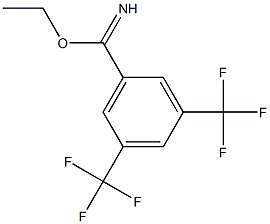 ethyl 3,5-bis(trifluoromethyl)benzoimidate 化学構造式