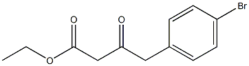 ethyl 4-(4-bromophenyl)-3-oxobutanoate 化学構造式