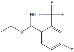 ethyl 4-fluoro-2-(trifluoromethyl)benzoimidate 结构式
