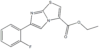 ETHYL 6-(2-FLUOROPHENYL)IMIDAZO[2,1-B][1,3]THIAZOLE-3-CARBOXYLATE Struktur