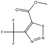 methyl 4-(trifluoromethyl)-1,2,3-thiadiazole-5-carboxylate Struktur