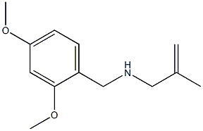 N-(2,4-dimethoxybenzyl)-2-methylprop-2-en-1-amine,,结构式