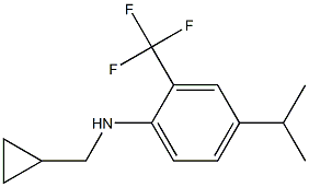 N-(cyclopropylmethyl)-2-(trifluoromethyl)-4-isopropylbenzenamine 结构式