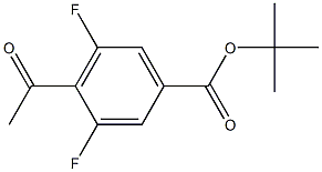 tert-butyl 4-acetyl-3,5-difluorobenzoate Structure