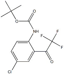 tert-butyl 4-chloro-2-(2,2,2-trifluoroacetyl)phenylcarbamate Structure