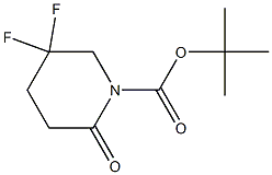 tert-butyl 5,5-difluoro-2-oxopiperidine-1-carboxylate Struktur