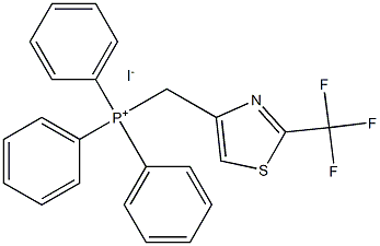 triphenyl((2-(trifluoromethyl)thiazol-4-yl)methyl)phosphonium iodide Structure