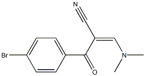 3-(Dimethylamino)-2-(4-bromobenzoyl)acrylonitrile Structure