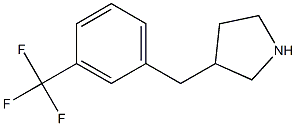 3-(3-(trifluoromethyl)benzyl)pyrrolidine 化学構造式