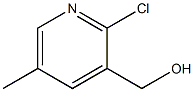 (2-Chloro-5-methyl-3-pyridyl)methan-1-ol Struktur