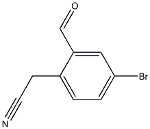 4-Bromo-2-formylphenylacetonitrile Structure