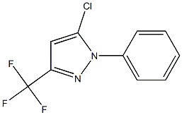 3-trifluoromethyl-1-phenyl-1H-5-chloroPyrazole 化学構造式