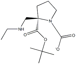 (R)-Boc-2-((ethylamino)methyl)pyrrolidine-1-carboxylate Structure