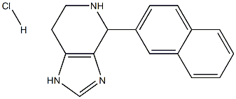 4-(Naphthalen-2-Yl)-4,5,6,7-Tetrahydro-1H-Imidazo[4,5-C]Pyridine Hydrochloride Struktur