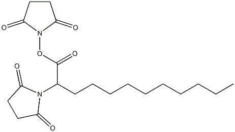Disuccinimidyl dodecanoate 结构式