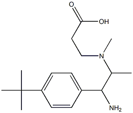 3-((1-amino-1-(4-tert-butylphenyl)propan-2-yl)(methyl)amino)propanoic acid