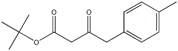 3-Oxo-4-p-tolyl-butyric acid tert-butyl ester 化学構造式