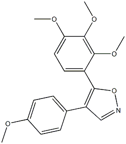  4-(4-methoxyphenyl)-5-(2,3,4-trimethoxyphenyl)isoxazole