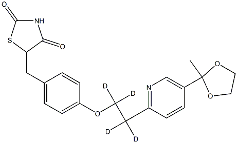 5-[4-[2-[5-(2-Methyl-1,3-dioxolan-2-yl)-2-pyridinyl]ethoxy-d4]benzyl]-2,4-thiazolidinedione