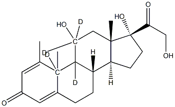 Methylprednisolone-9,10,11,11-D4 Structure