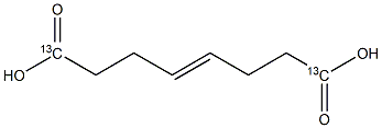 (4E)-4-Octenedioic Acid-1,8-13C2 Structure