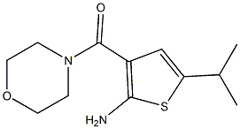 (2-Amino-5-isopropylthiophen-3-yl)(morpholino)-methanone Structure