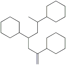 2,4,6-tricyclohexylhept-1-ene