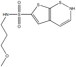 (3-methoxypropyl)-2H-Thieno[3,2-e]-1,2-thiazine-6-sulfonamide Struktur