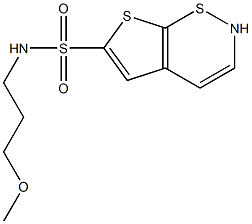 (3-methoxypropyl)-2H-Thieno[3,2-e]-1,2-thiazine-6-sulfonamide Structure