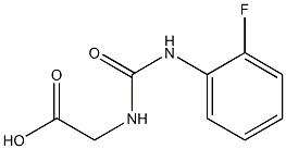 ({[(2-fluorophenyl)amino]carbonyl}amino)acetic acid Struktur