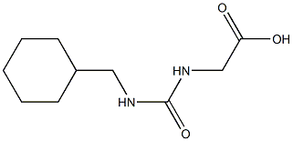 ({[(cyclohexylmethyl)amino]carbonyl}amino)acetic acid Struktur
