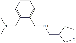 ({2-[(dimethylamino)methyl]phenyl}methyl)(oxolan-3-ylmethyl)amine Struktur