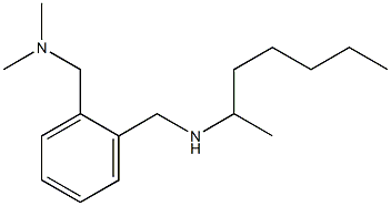 ({2-[(heptan-2-ylamino)methyl]phenyl}methyl)dimethylamine Structure