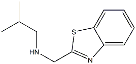 (1,3-benzothiazol-2-ylmethyl)(2-methylpropyl)amine,,结构式