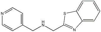 (1,3-benzothiazol-2-ylmethyl)(pyridin-4-ylmethyl)amine Struktur