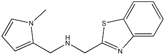(1,3-benzothiazol-2-ylmethyl)[(1-methyl-1H-pyrrol-2-yl)methyl]amine,,结构式