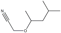 (1,3-dimethylbutoxy)acetonitrile Structure