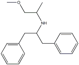 (1,3-diphenylpropan-2-yl)(1-methoxypropan-2-yl)amine Structure