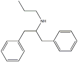 (1,3-diphenylpropan-2-yl)(propyl)amine Struktur