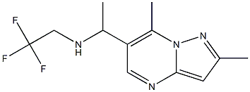 (1-{2,7-dimethylpyrazolo[1,5-a]pyrimidin-6-yl}ethyl)(2,2,2-trifluoroethyl)amine