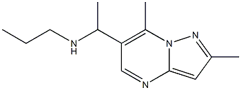 (1-{2,7-dimethylpyrazolo[1,5-a]pyrimidin-6-yl}ethyl)(propyl)amine 结构式