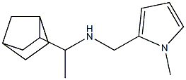 (1-{bicyclo[2.2.1]heptan-2-yl}ethyl)[(1-methyl-1H-pyrrol-2-yl)methyl]amine Structure