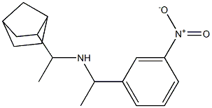 (1-{bicyclo[2.2.1]heptan-2-yl}ethyl)[1-(3-nitrophenyl)ethyl]amine,,结构式