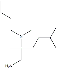 (1-amino-2,5-dimethylhexan-2-yl)(butyl)methylamine Structure