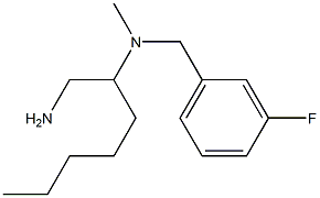 (1-aminoheptan-2-yl)[(3-fluorophenyl)methyl]methylamine Structure