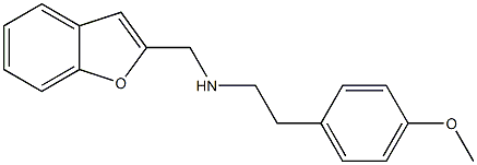 (1-benzofuran-2-ylmethyl)[2-(4-methoxyphenyl)ethyl]amine,,结构式