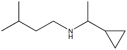 (1-cyclopropylethyl)(3-methylbutyl)amine Structure