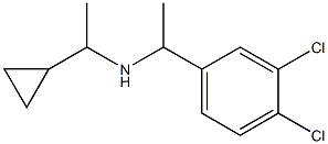 (1-cyclopropylethyl)[1-(3,4-dichlorophenyl)ethyl]amine Struktur